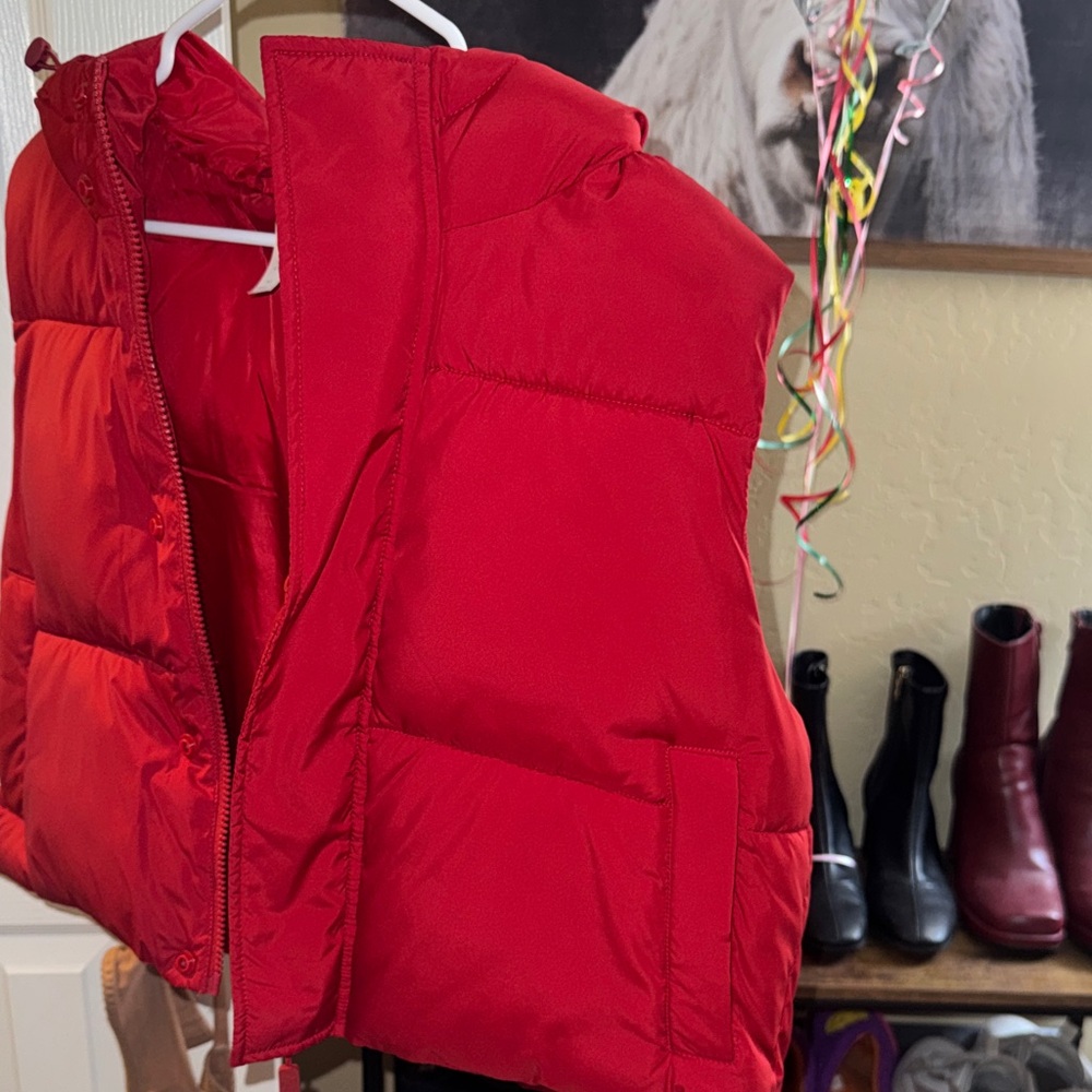 Fabletics Vibrant Red Quilted Jacket - image 6